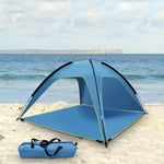 2-4 Man Pop-up Beach Tent Sun UV Resistant Shade Shelter + Sandbag For Camping