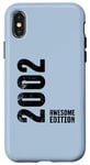 Coque pour iPhone X/XS 23 Years 23rd Birthday Old Man Woman 2002