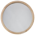 Miroir Rond Bois "Scandinave" 52cm Naturel