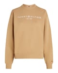 Tommy Hilfiger Modern Regular Corp Logo Womens Sweatshirt - Brown - Size Large