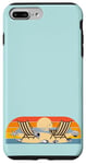 Coque pour iPhone 7 Plus/8 Plus Voyage à la plage, soleil, mer, coquillages, oiseaux, sable, vacances en famille