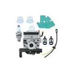 Ontway - Carburateur pour Moteur Débroussailleuse pour Honda GX25 GX35 gx 25 35 HHT35 HHT35S FG110 avec Tuyau Joint Bougie d'Allumage Kit pour Filtre