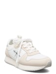 Runner Sock Laceup Ny-Lth W Låga Sneakers White Calvin Klein