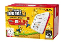 Console Nintendo 2DS Blanc + rouge + New Super Mario Bros 2