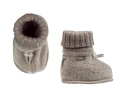 Joha Soft Ull Sleeping Booties Sesame Mel