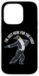 iPhone 14 Pro Funny Penguin Tuxedo I'm Just Here for the Food Case