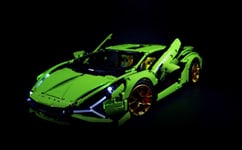 LED Lumière Éclairage Set Batterie Boîte Adéquat pour lego Lamborghini Sian