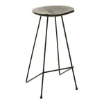 Tabouret de Bar en Bois "Winfred" 70cm Noir