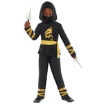 Amscan 9918383 -Costume de Déguisement Pour Enfants Warrior Gold Ninja Pour Garçon, âge: 3-4 Ans