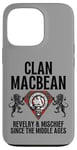 Coque pour iPhone 13 Pro MacBean Clan Scottish Name Blason Tartan Famille