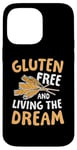 Coque pour iPhone 14 Pro Max Sans gluten et vivre le rêve d'un régime sans pain