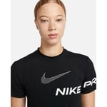 Nike Pro Dri-FIT SS Cropped Graphic Training Top Dame