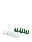 Skyline Chess Heavyweight Steel Chess Set, Green Gradient