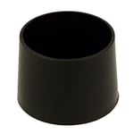 Amig - Embout extérieur Rond | Mod. 655 | Ø22 mm | Protecteur pour Pieds de Table, chaises, béquilles et bâtons | Idéal pour protéger Le Sol Contre Les Rayures | Polyéthylène Noir