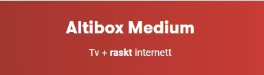 Altibox Medium Tv & Internett