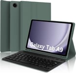 Clavier Samsung Galaxy Tab A9 8,7"", Samsung Tab A9 Lte, Clavier Italien Bluetooth Amovible Pour Samsung Galaxy Tab A9 2023 8,7 Pouces 2023, Vert Foncé