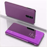 Hülle® Plating Flip Mirror Case for OPPO Reno (Glamour Purple)