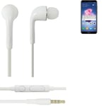 Earphones pour Huawei nova Lite 2 in ear headset stereo blanc
