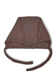 Baby Helmet, Rose Brown Drop Needle, Merino Wool Brown Smallstuff