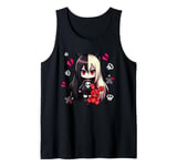 Chibi Kawaii Emo Pastel Goth Girl Japanese Creepy Anime Tank Top