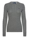 Cable-Knit Wool-Cashmere Sweater Tops Knitwear Jumpers Grey Polo Ralph Lauren