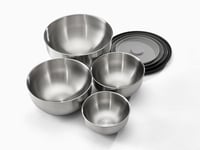 Joseph Joseph Prep&Store- Stainless Steel Mixing Nest Bowls with Lids, 4 piece