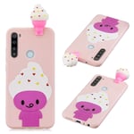 Cute 3D Samsung Galaxy A21 skal - Rosa