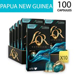 L'OR 100 Nespresso* Compatible Capsules Papua New Guinea 10 Packs of 10 Pods