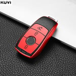 (B-tyyli punainen) Promotion Nahka TPU-auton avainkotelon kuorikotelo Mercedes Benzille A B C E S-luokka W204 W205 W212 W213 W176 GLC CLA AMG W177