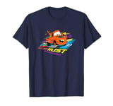 Disney Pixar Cars 2 Mater Eat My Rust Colorful Retro Logo T-Shirt