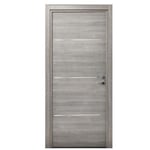 Bloc-porte Triaconta gris clair H.204 x l.83 cm, poussant gauche