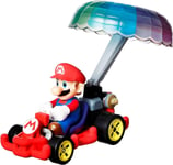 Mario Kart Glider Mario Pipe Frame Parachute 1:64 Hot Wheels HDB40