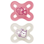 MAM Start Soother Cute 0-2 Months X2 - Pink