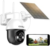 Solar Security Camera 2K PTZ, Wireless Outdoor, Night Vision, Auto Tracking