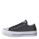 Converse Femme Ctas Lift Clean Ox 561680c Baskets, Noir Noir Blanc, 41 EU