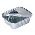 Foli CONTENEUR ALUMINIUM AVEC COUVERCLE 4 PORTIONS X 2 PIÈCES