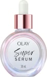 Olay Super Serum, Vitamin C Serum for Face, with Niacinamide, Collagen Peptide, 