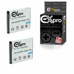 Ex-Pro Digital Camera Battery SLB-07A SLB07A for Samsung Digimax - 2 Pack