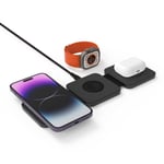 Fixed Trådlös Laddare MagFlex Wireless Charger 3in1 MagSafe