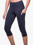 Ronhill Crop Running Capri Leggings, All Black