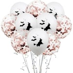 10pcs Clear Balloons Happy Birthday Halloween Party Decorations Rose Witch 12 Inches