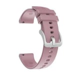 För Garmin Vivoactive 4s/vivomove 3s Silver Buckle Ersättande Klockarmband 18mm Bärbara Klockor