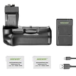 Neewer Poignée de Support de Rechange pour appareils Photo Reflex numériques Canon EOS 550D 600D 650D 700D Rebel T2i T3i T4i T5i avec Batteries au Lithium de Rechange pour LP-E8/chargeur USB