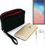 Belt Pack pour Samsung Galaxy S10 Lite + Écouteurs Sac Voyage couverture protec