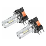 Bil LED-lampa H15 80W3030 dimljus med hög effekt (H15-80W 2 st)