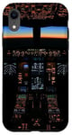 Coque pour iPhone XR Avion Cockpit Vol Esthétique Night Instruments Pilote