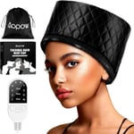 Hair Cap Treatment Steamer for Deep Conditioning - Upgraded Dark Black 