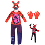 Foxy Fnaf Freddy's Bodysuit Anime Horror Cosplay Costume 140 - Perfect