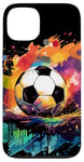 Coque pour iPhone 13 Soccer Color Graffiti Ball Sport