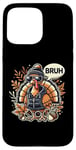 Coque pour iPhone 15 Pro Max Pinceau à dinde Funny Cool pour Thanksgiving, automne